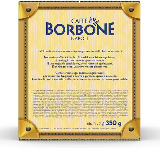 Caffe Borbone Espresso Nera Capsules Compatible with Dolce Gusto Machine 50caps