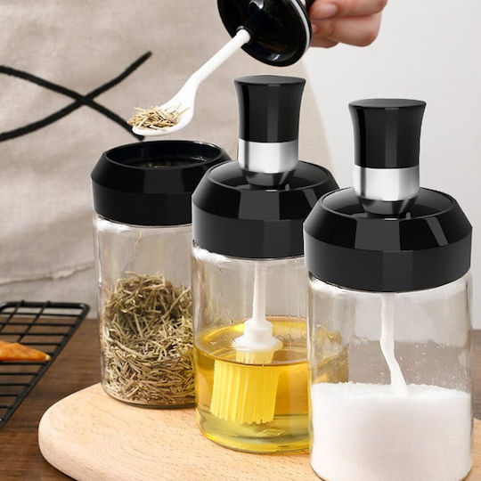 Glass Transparent Spice Jar