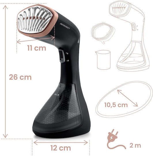 Berdsen Ατμοκαθαριστής Ρούχων Χειρός 1600W με Δοχείο 230ml
