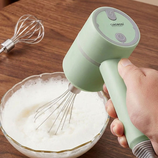 Avizar Wiederaufladbarer Kabelloser Mixer Usb 20w Doppelrührbesen 1200mah Mintgrün