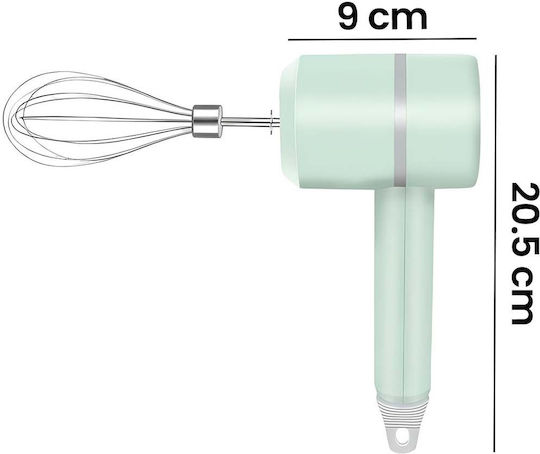 Avizar Wiederaufladbarer Kabelloser Mixer Usb 20w Doppelrührbesen 1200mah Mintgrün