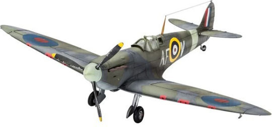 Revell Complete Plane Model Spitfire Mk. IIA Modeling Figure Airplane 38 Pieces in Scale 1:72 with Glue and Paints 15.5x12.7cm.