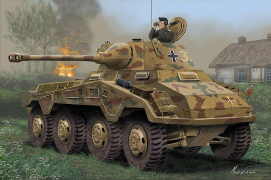 Revell Sd.Kfz. 234/2 Puma Modeling Figure Tank 69 Pieces in Scale 1:76
