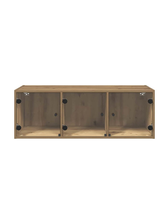 Wand Wohnzimmer Schrank aus Spanplatte Artisan Eiche 102x37x35cm