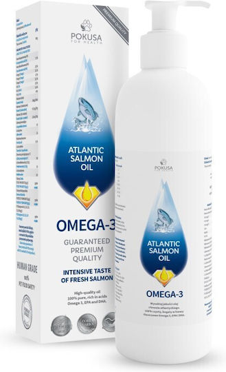 Pokusa Atlantic Salmon Oil for Dogs and Cats 1000ml for General Health