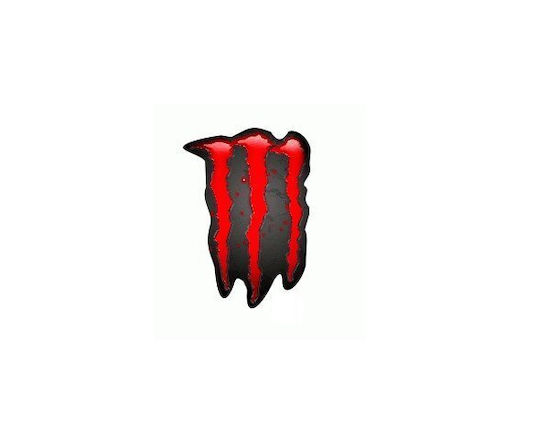 Αυτοκόλλητο Monster Κόκκινο
