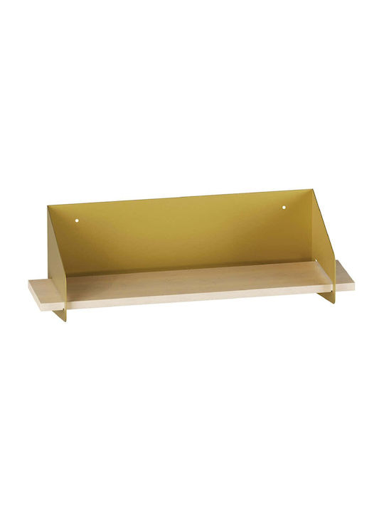 Ράφι Τοίχου Long Gold 60x19x20εκ.