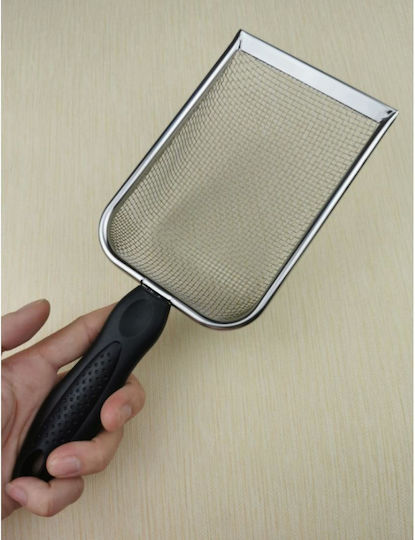 Stainless Steel Cat Litter Cleaning Shovel 27.5x10x5cm/4.3×4.3mm