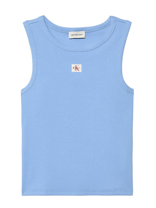 Damen Sport Top Ärmellos Hellblau