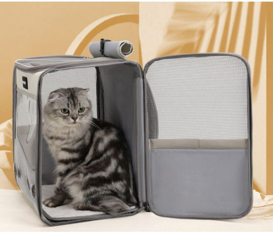 Animal Waterproof Backpack for Dog and Cat Transport up to 6kg Gray M40xW34xH26cm