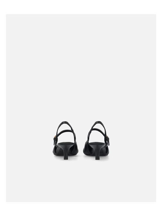 Heels with Strap Black