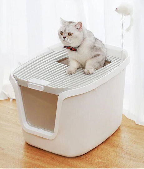 Animal Cat Toilet Closed White L50.2 x W41.6 x H36cm