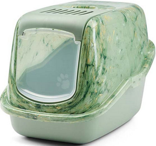 Savic Nestor Marble Katzentoilette Geschlossen Grün L56 x B39 x H38.5cm