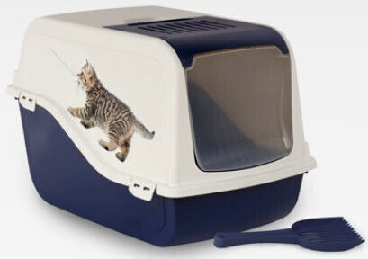 Croci Morgana Cat Toilet Closed Gray L57 x W39 x H38cm