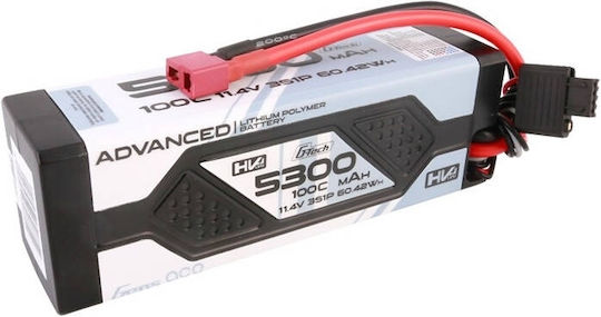 Gens Ace Напреднала Батерия Li-Po 11.4V 5300mAh 100C 3S T-Щепсел за RC Превозно Средство