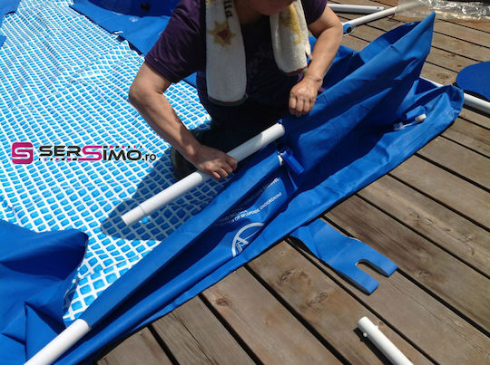 Intex PVC Swimming Pool 3834lt with Metallic Frame 300x200x75cm Blue