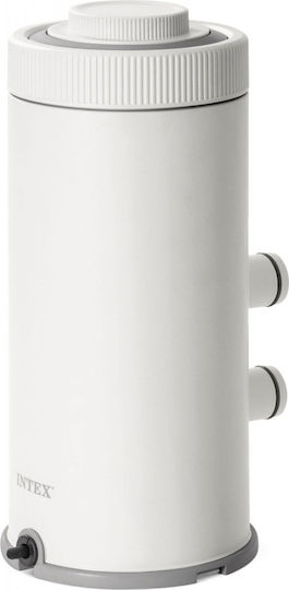 Intex Prism Metal Frame Πισίνα PVC 3539lt με Μεταλλικό Σκελετό 300x300x80εκ. Γκρι