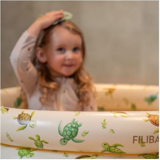 Filibabba Alfie First Swim Παιδική Στρογγυλή Πισίνα PVC 43lt Φουσκωτή 80x26εκ. Μπεζ