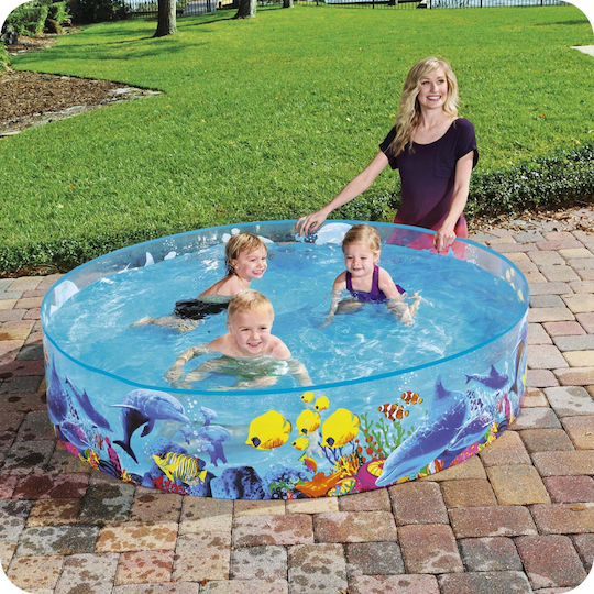 Bestway Piscină Rotundă Pentru Copii PVC Gonflabilă Sea-Life-Pool 749lt