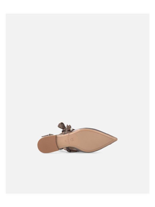 Damen Ballerinas Slingback in Silber Farbe