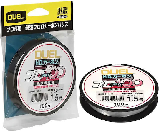 Duel H.D. Carbon Pro 100S Fluorocarbon Fishing Line 100m / 0.435mm