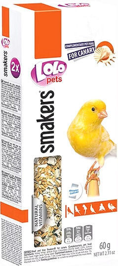 Lolo Pets Basic Τροφή σε Stick για Καναρίνια με Κοχύλια & Ασβέστιο 60gr