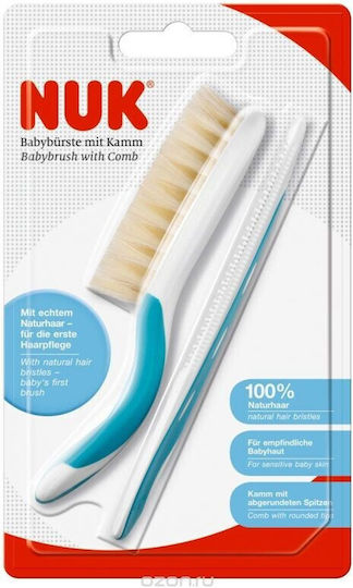 Nuk Baby Brush & Comb Blue 2pcs