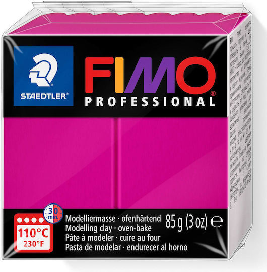 Staedtler Fimo Professional Polymeric Modelling Clay Fuchsia 85g