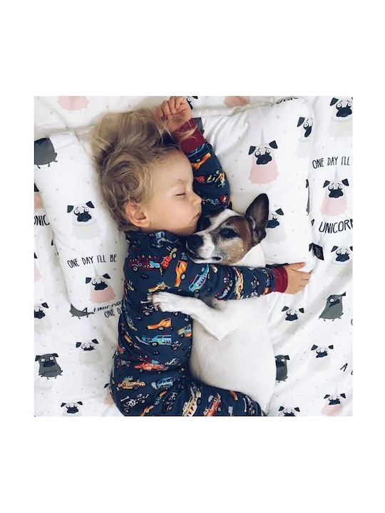 La Millou Baby Sleep Pillow Dundee & Friends Light Blue 40x60cm