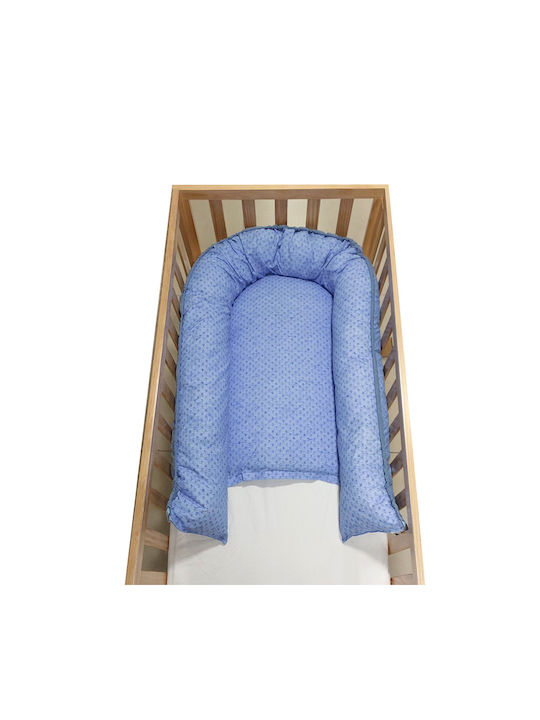 Mother Baby Бебешка възглавница-гнездо Синьо 40x70бр