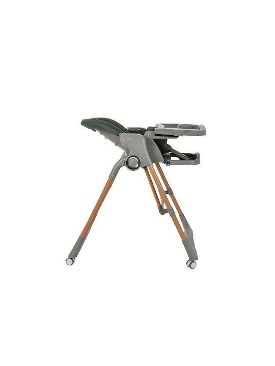 Bebe Stars Serenna Foldable Highchair 2 in 1 with Adjustable Height Green