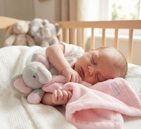 Babytown Baby Cloth Comfort Blanket Elephant Pink