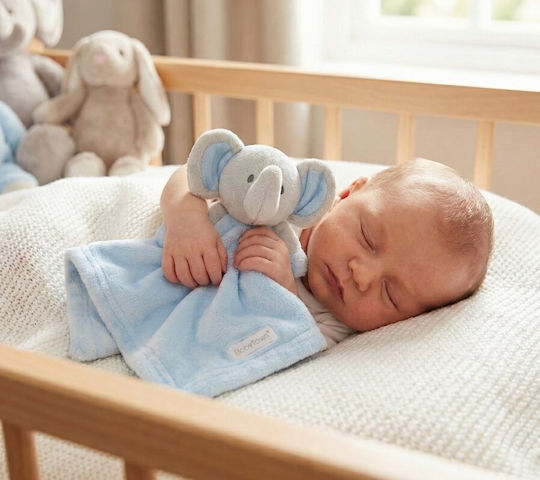 Babytown Baby Cloth Comfort Blanket Elephant Light Blue