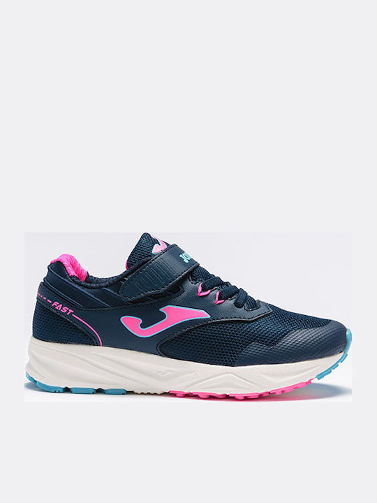 Fast Jr Αθλητικά Παιδικά Παπούτσια Running με Σκρατς Navy Μπλε