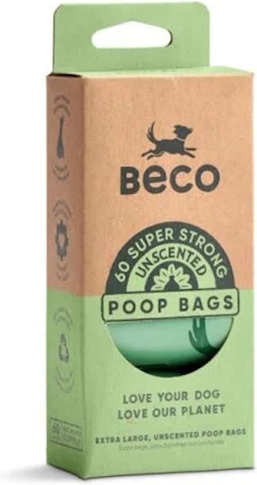 Beco Pets Caz Cu Saci Pentru Îndepărtarea Excrementelor De Câine Bej 60 Unități