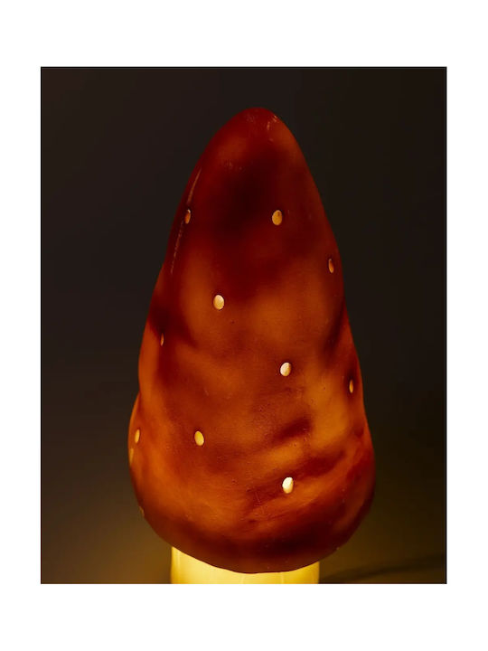 Egmont Led Kids Decorative Lamp Mushroom Small Red 15x15x28εκ.