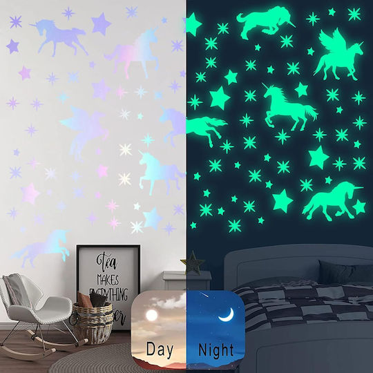 Kinder Wandsticker Wand Leuchtend Sinekong 45Stück