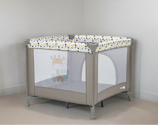 FreeOn Square Παρκοκρέβατο Giraffe 93x93cm