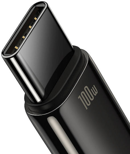 Baseus Tungsten USB 2.0 Kabel USB Typ-C männlich - USB-A 100W PD Schwarz 2m CAWJ000101