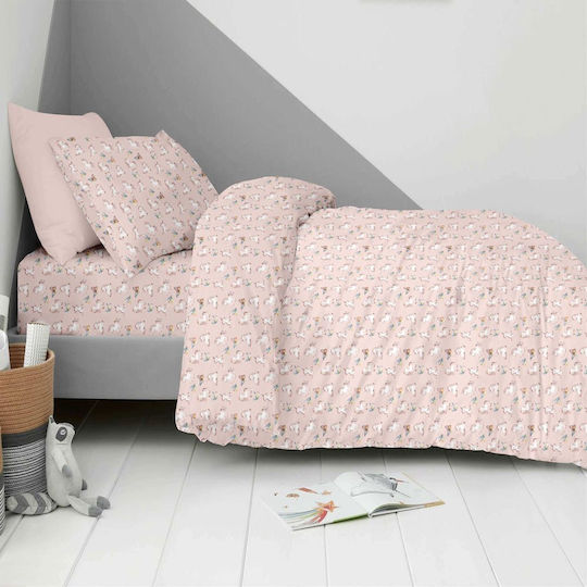 Astron Italy Детско Одеяло Единично Fairy Unicorn Розово 160x240см