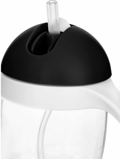 Bocioland Căniță pentru copii din Plastic Negru 300ml pentru 6m+m+