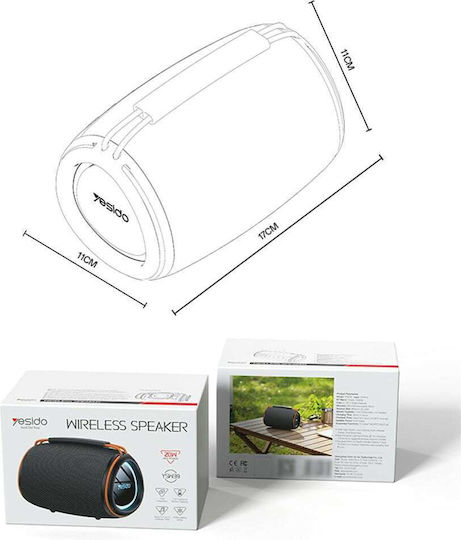 Yesido Boxă Bluetooth 20W Neagră