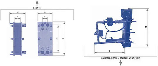 Schimbător de căldură pentru piscină Etna 50 Titanium Astralpool
