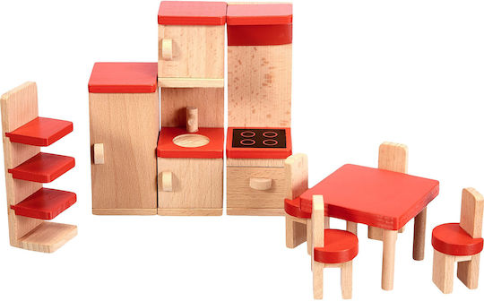 Goki Wooden Kitchen Mobilier pentru căsuță de păpuși