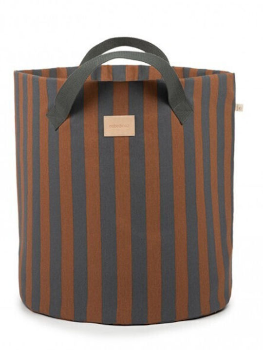Nobodinoz Kinder Wäschekorb Aus Stoff Majestic Braune 37x37x40cm