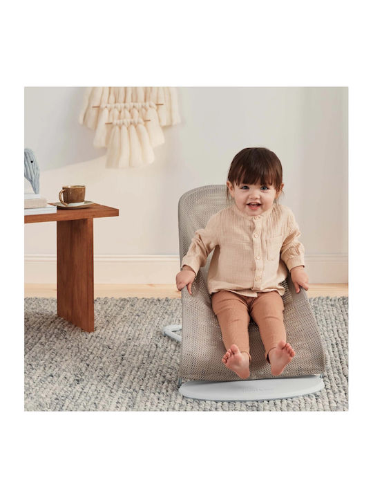 BabyBjorn Manual Baby Relax Balance Soft Mesh Grey/Beige for Child up to 13kg