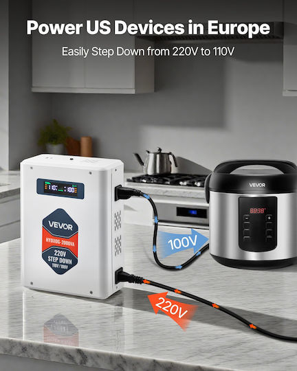 Vevor DXDYZHQJY110IDWO5001V7 Voltage Converter DC/DC 220V to 220V
