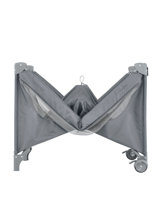 Kikka Boo Wiege Nighty Night mit Matratze und Rädern Gray