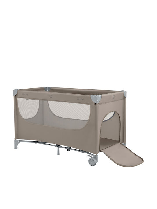 Kikka Boo Cradle Nighty Night with Mattress and Wheels Beige
