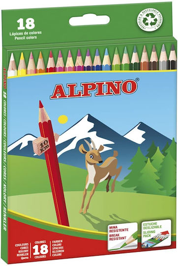 Alpino цветни моливи Al010656, многоцветни, 18 броя